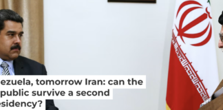 Better days: Venezuelan President Nicolas Maduro, left, met the supreme leader of Iran, Ali Khamenei, in Tehran on Oct. 22, 2016. Pool/Supreme Leader Press Office/Anadolu Agency/Getty Images